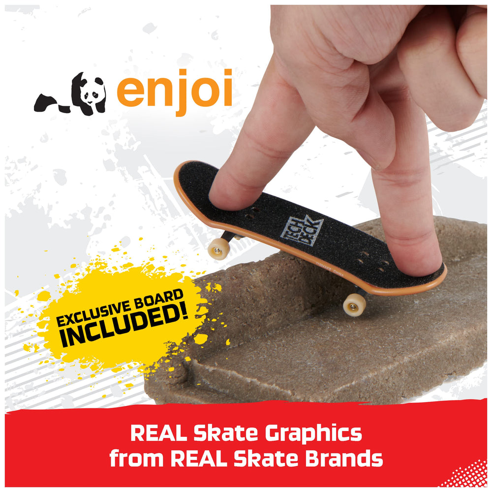 Tech Deck sticker sheet for customization with brand graphics.