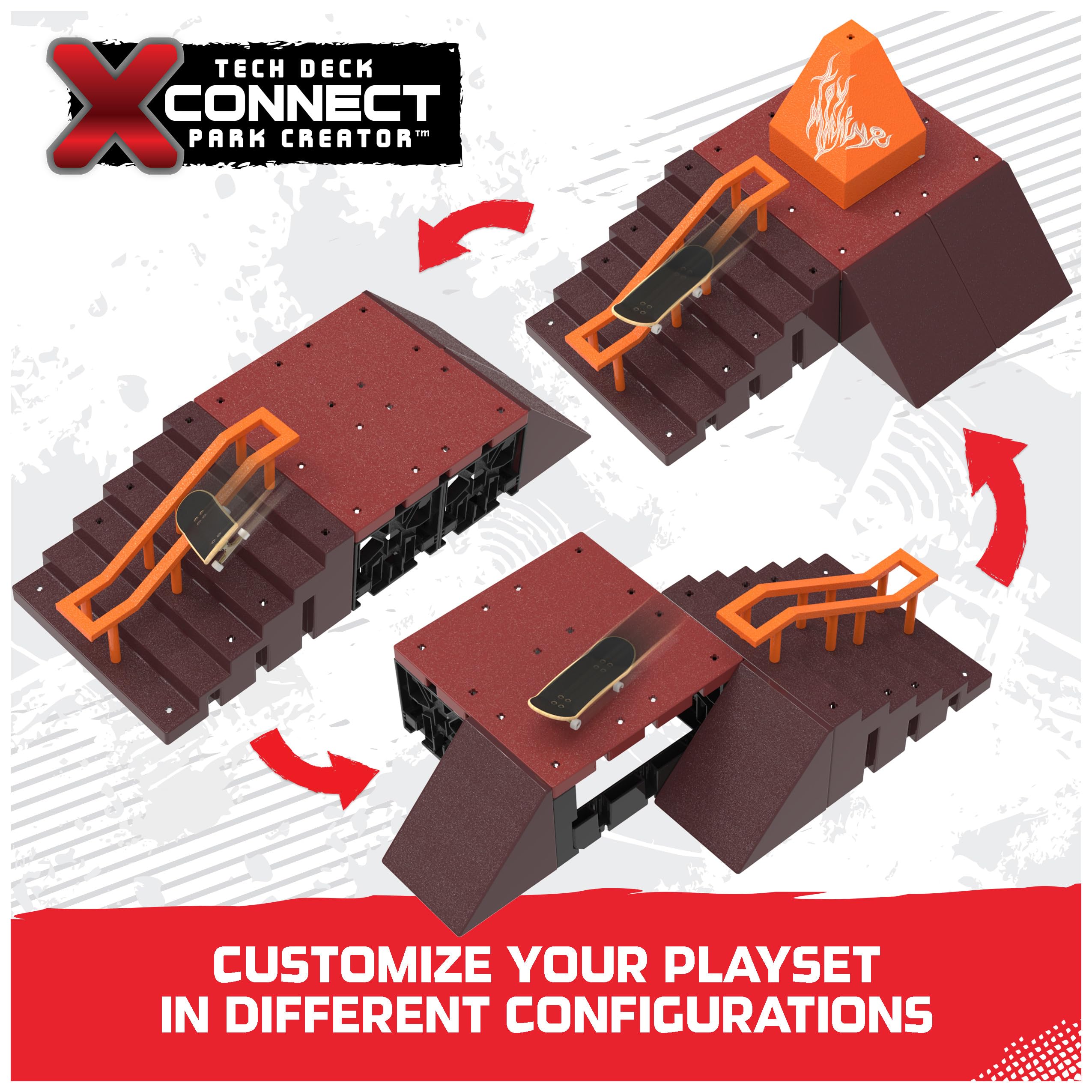 Tech Deck X-Connect Park Creator layout showcasing modular design