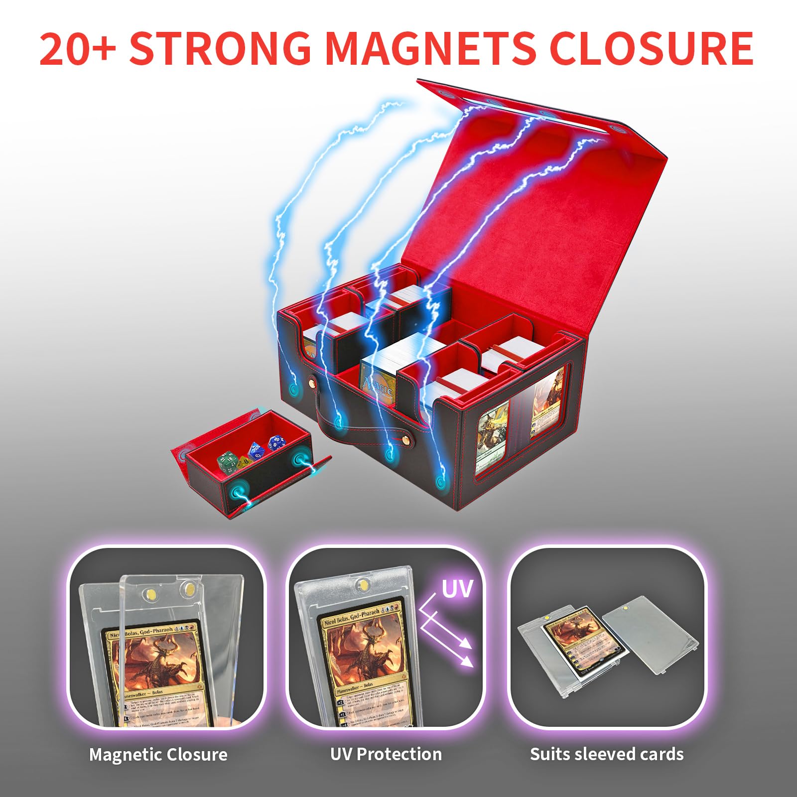 TECHAROOZ built-in dividers help organize by set or commander.