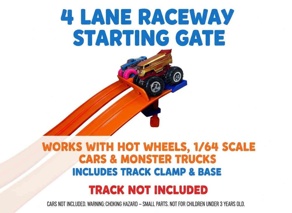 TechConnext 4-lane start gate close-up highlighting durable, easy-to-use design