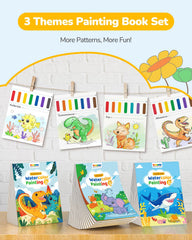 TECJOE forest animals coloring book promotes exploration through water-based painting