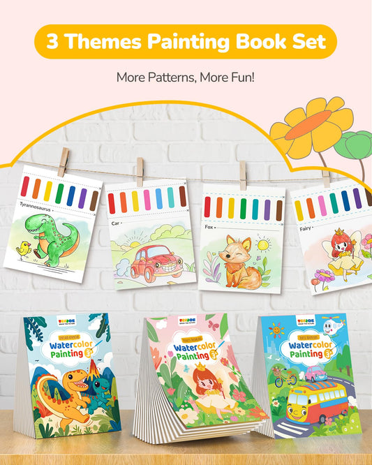 TECJOE 3-Pack Forest Series page with friendly animals sparks imaginative, screen-free play.