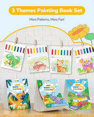 TECJOE dinosaurs watercolor page inspires storytelling with bright color options.