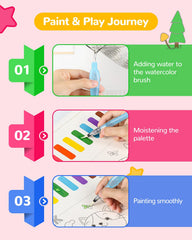 TECJOE child-friendly brush grips support comfortable, extended creativity.