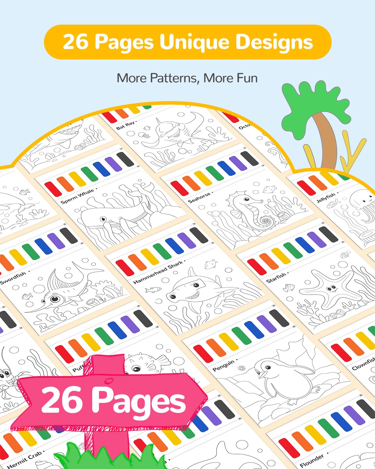 TECJOE child painting with water using brush set for easy control.