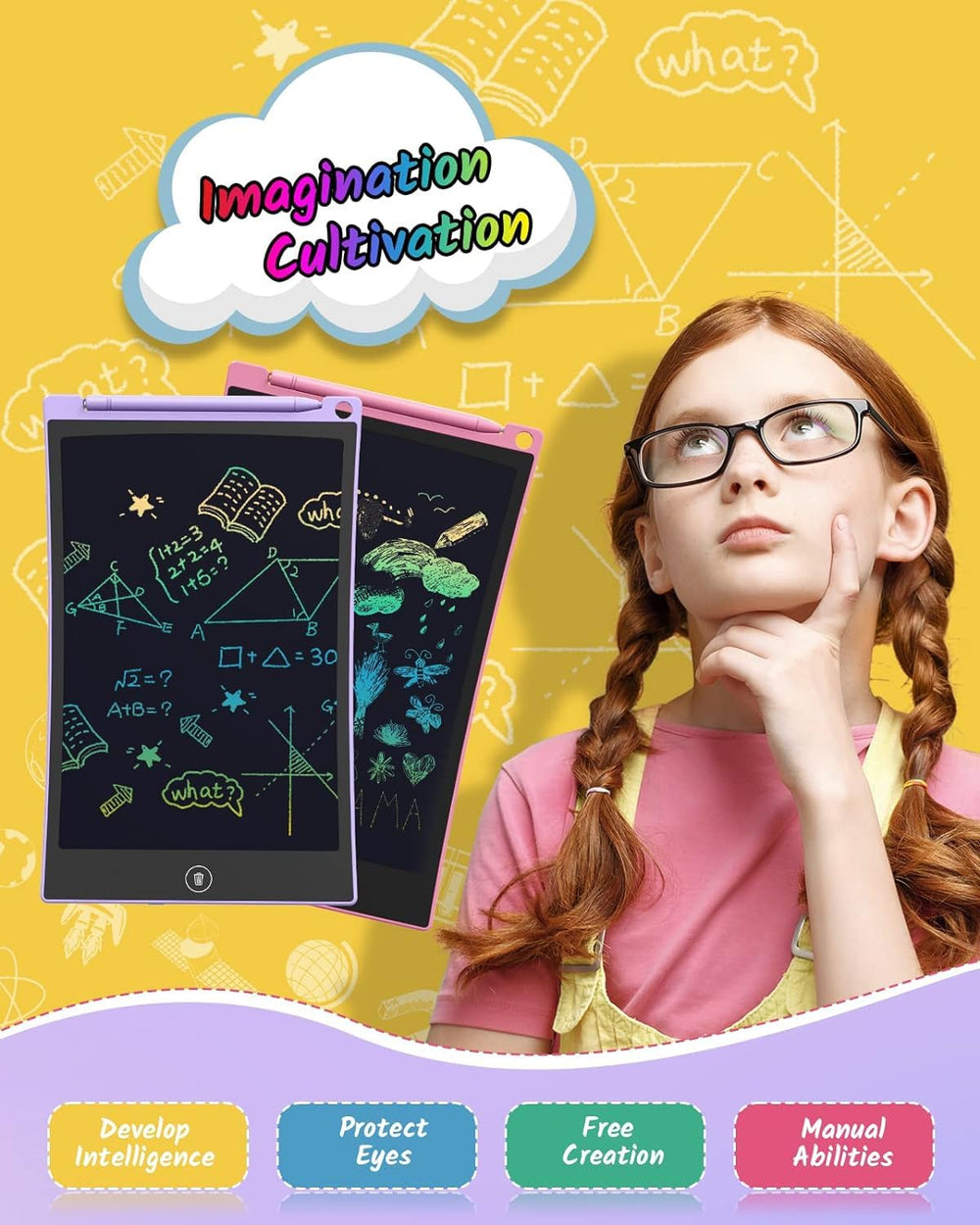 TECJOE eye-protection screen reduces glare for longer creative sessions.