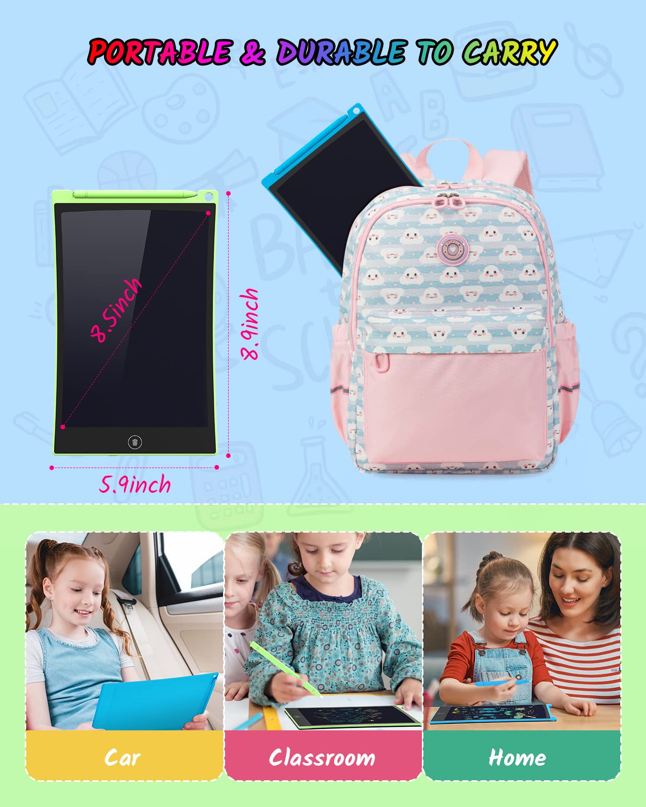 TECJOE LCD writing tablet used for education and play activities