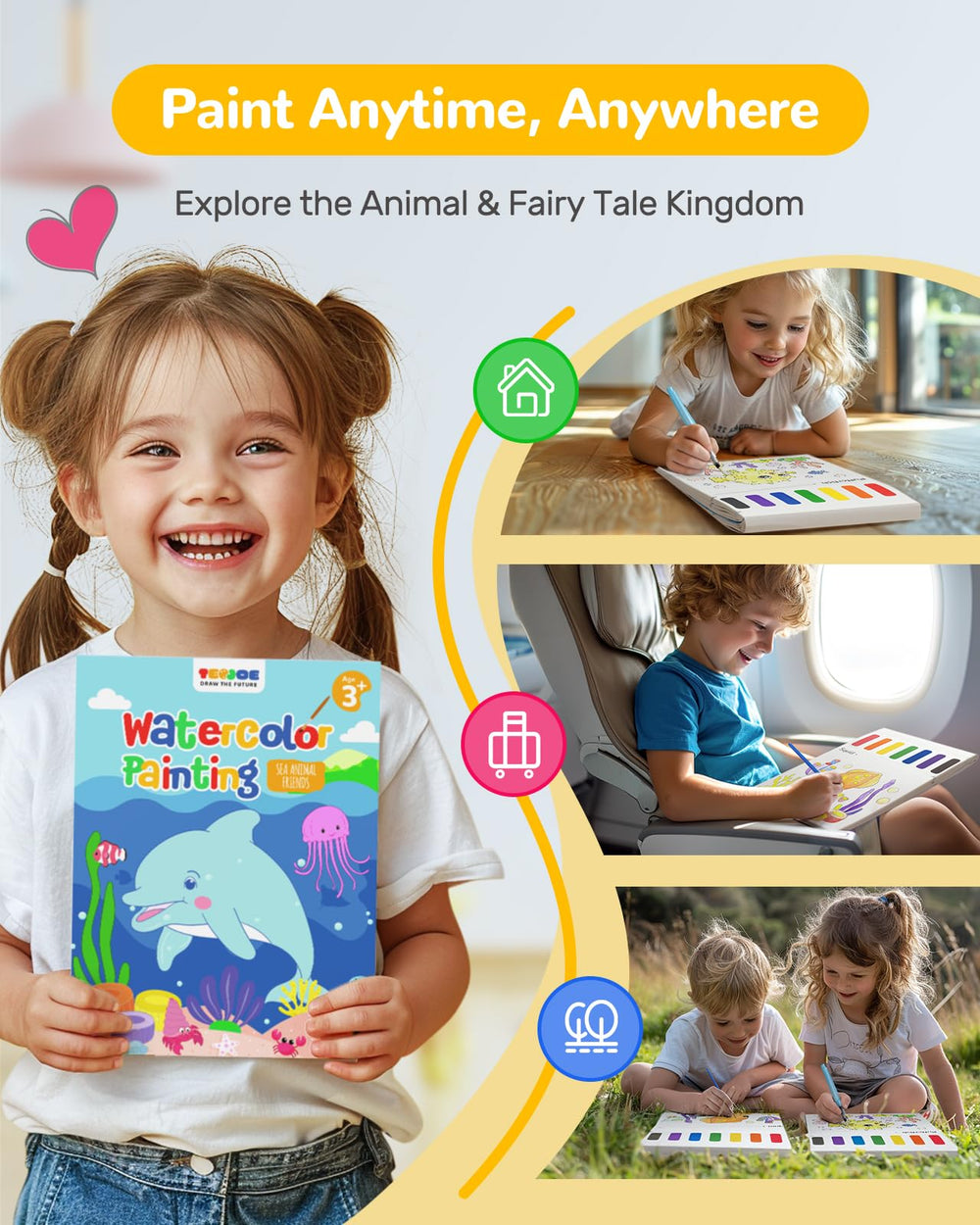 TECJOE mess-free painting activity for kids and families.
