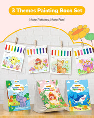 TECJOE ocean coloring pages; soothing watercolors for small hands during travel
