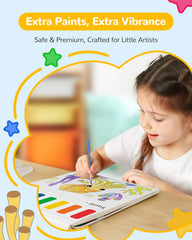 TECJOE water brush and brushes enable comfortable grip for little hands.
