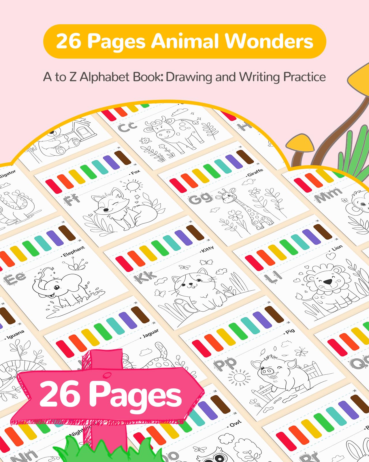 TECJOE watercolor set with 3 brushes, enabling versatile kid-friendly painting.