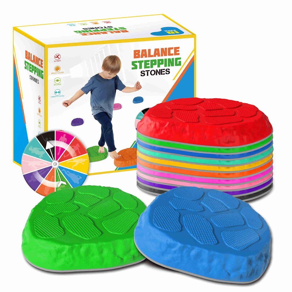 TECKMICO stepping stones non-slip base ensures reliable grip during games.