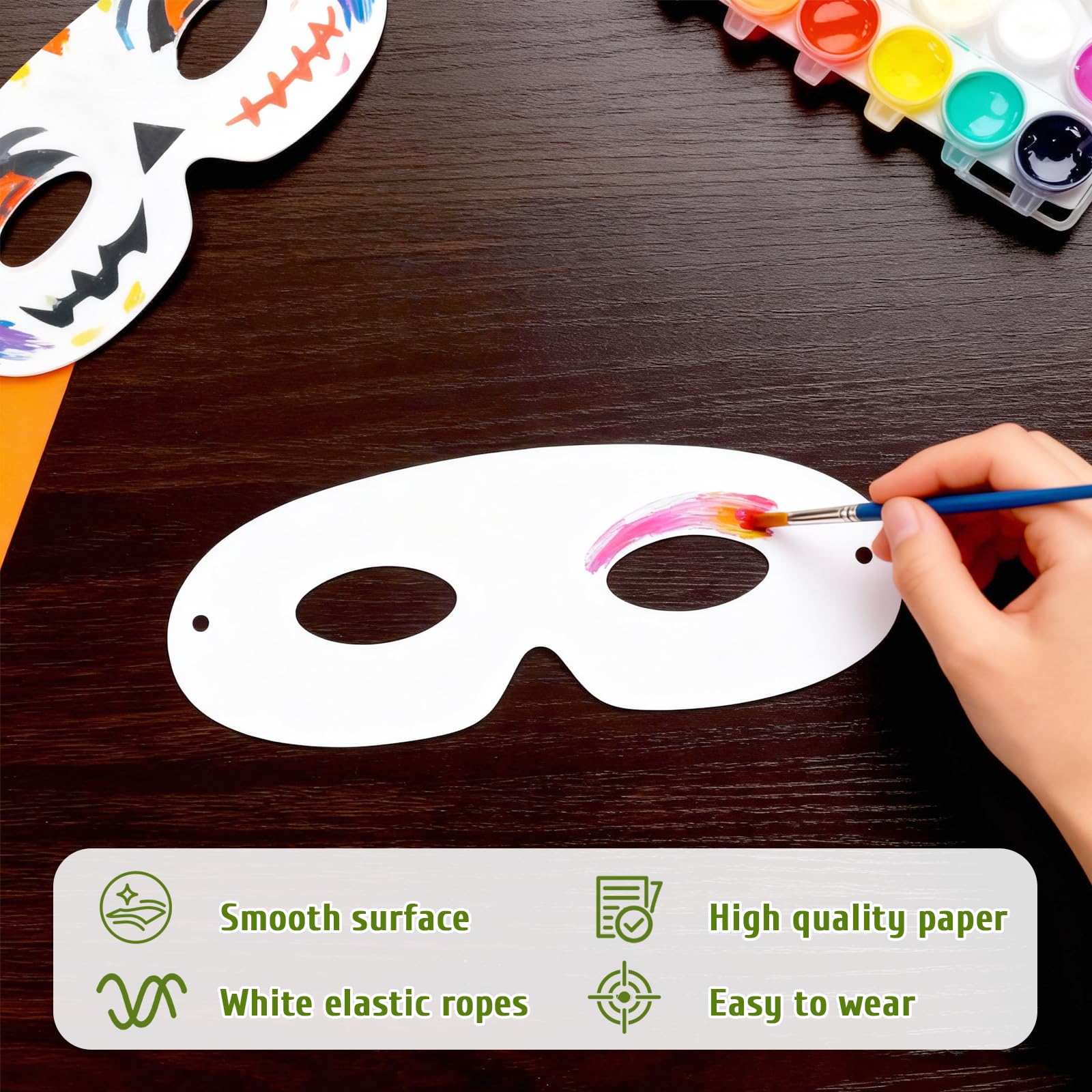 Tecmisse card stock masks with polished edges for smooth contact
