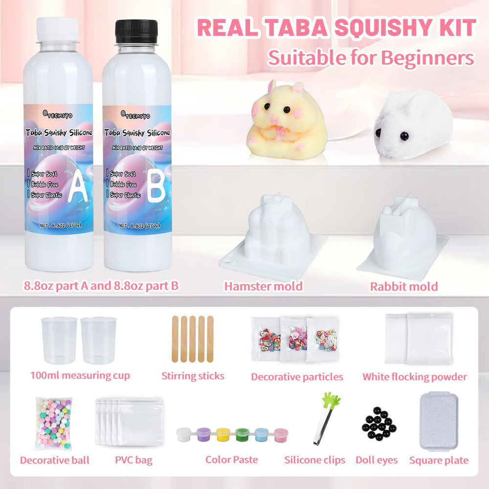 TECMIYO Taba Squishy Kit mold for shaping ultra-soft squishies with ease.