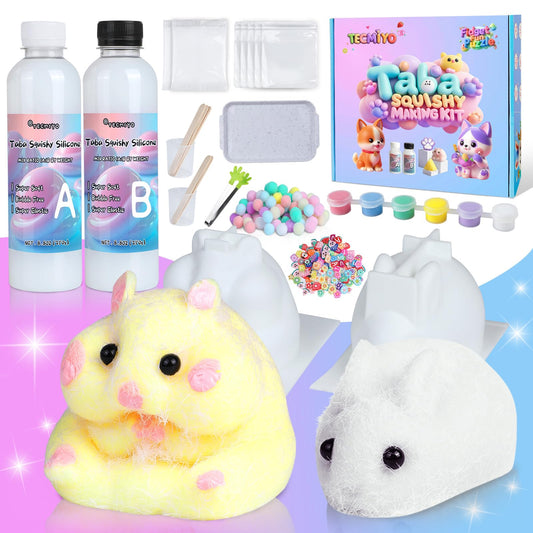 TECMIYO Taba Squishy Kit packaging shown, ideal for beginners starting a soft DIY project.