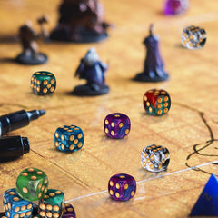 TecUnite mixed colors help distinguish dice in classroom activities