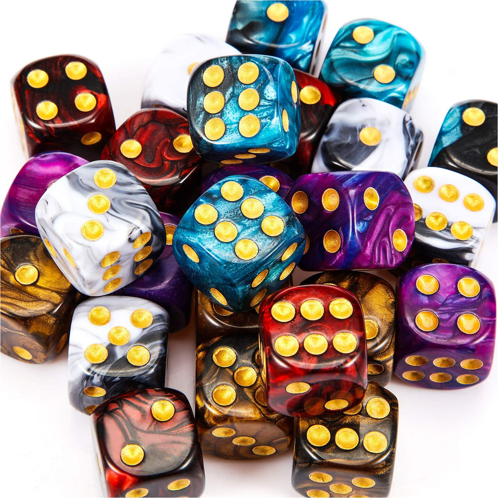 TecUnite 6-sided dice with large numerals improve readability during games.