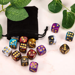 TecUnite dice set includes a black pouch for organized storage.