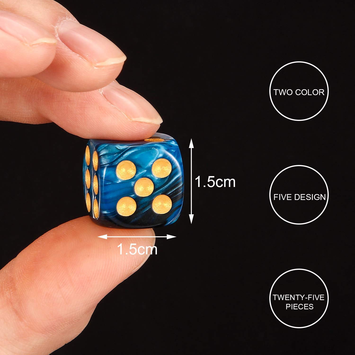 TecUnite dice set supports classroom warm-ups and learning games.