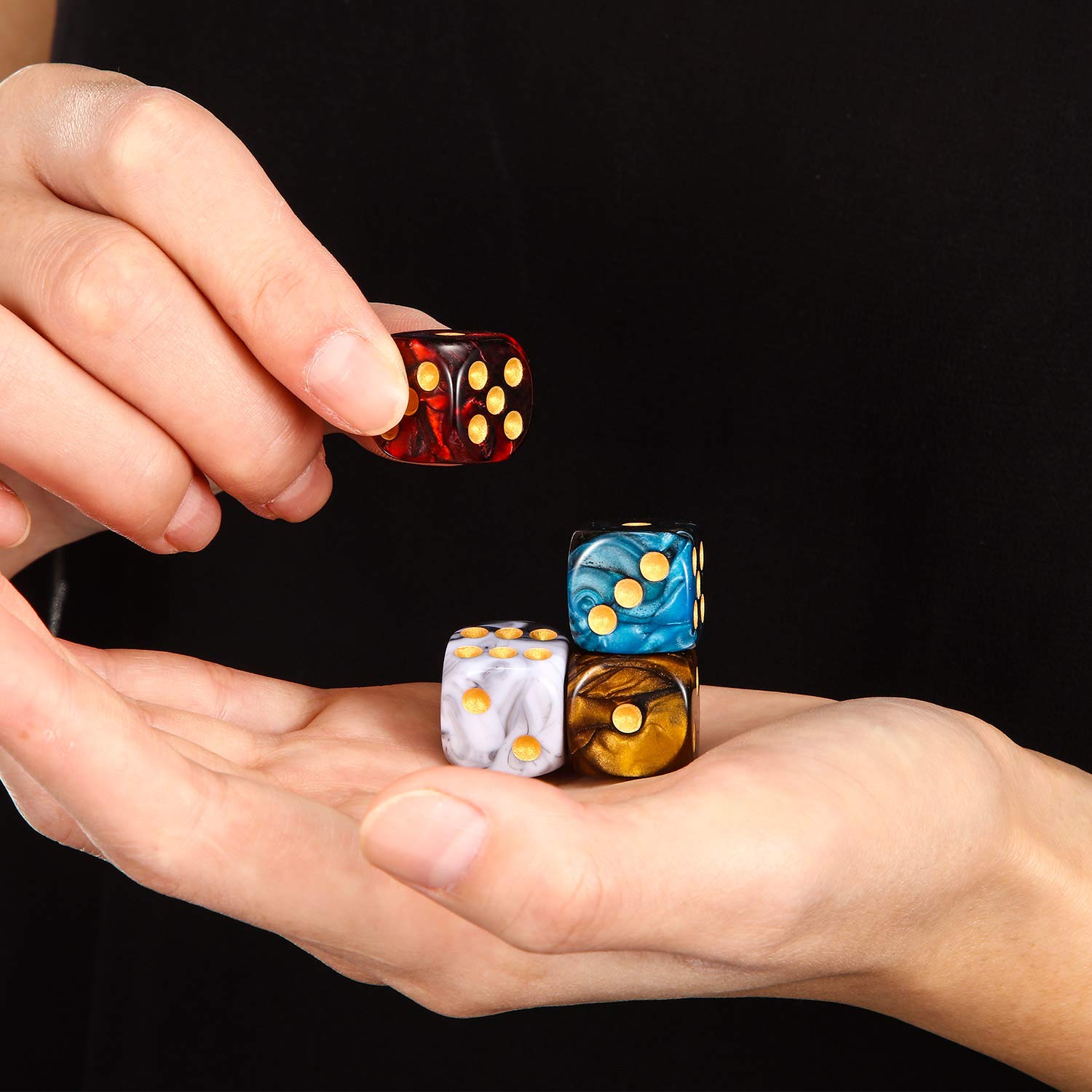 TecUnite vibrant dice colors add decorative flair to tabletops.