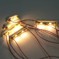 TEDDOO 20pcs LED light bars on 1x4 bricks illuminate LEGO builds with warm ambient glow.