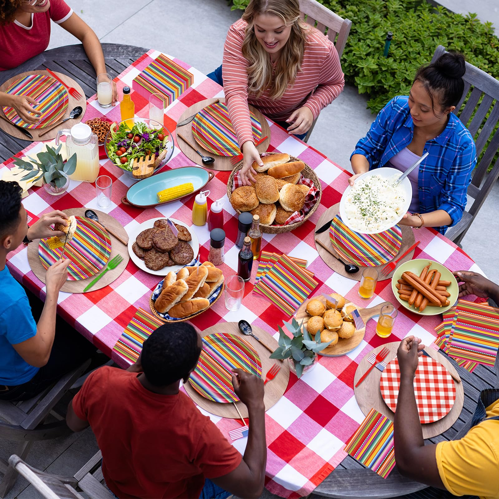 Tedercle fiesta table setup showcases bold colors for memorable gatherings
