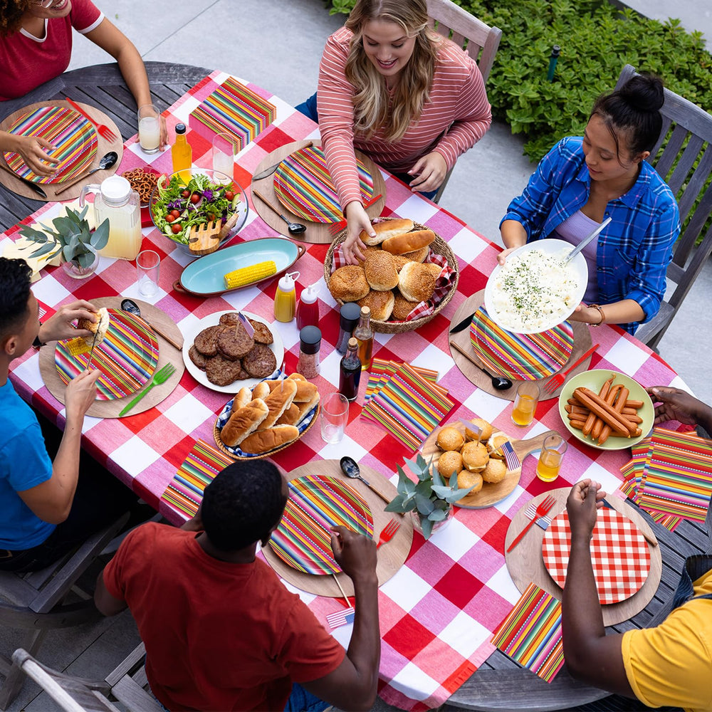 Tedercle fiesta table setup showcases bold colors for memorable gatherings