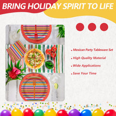 Tedercle Mexican celebration set coordinates colors and convenience for hosts
