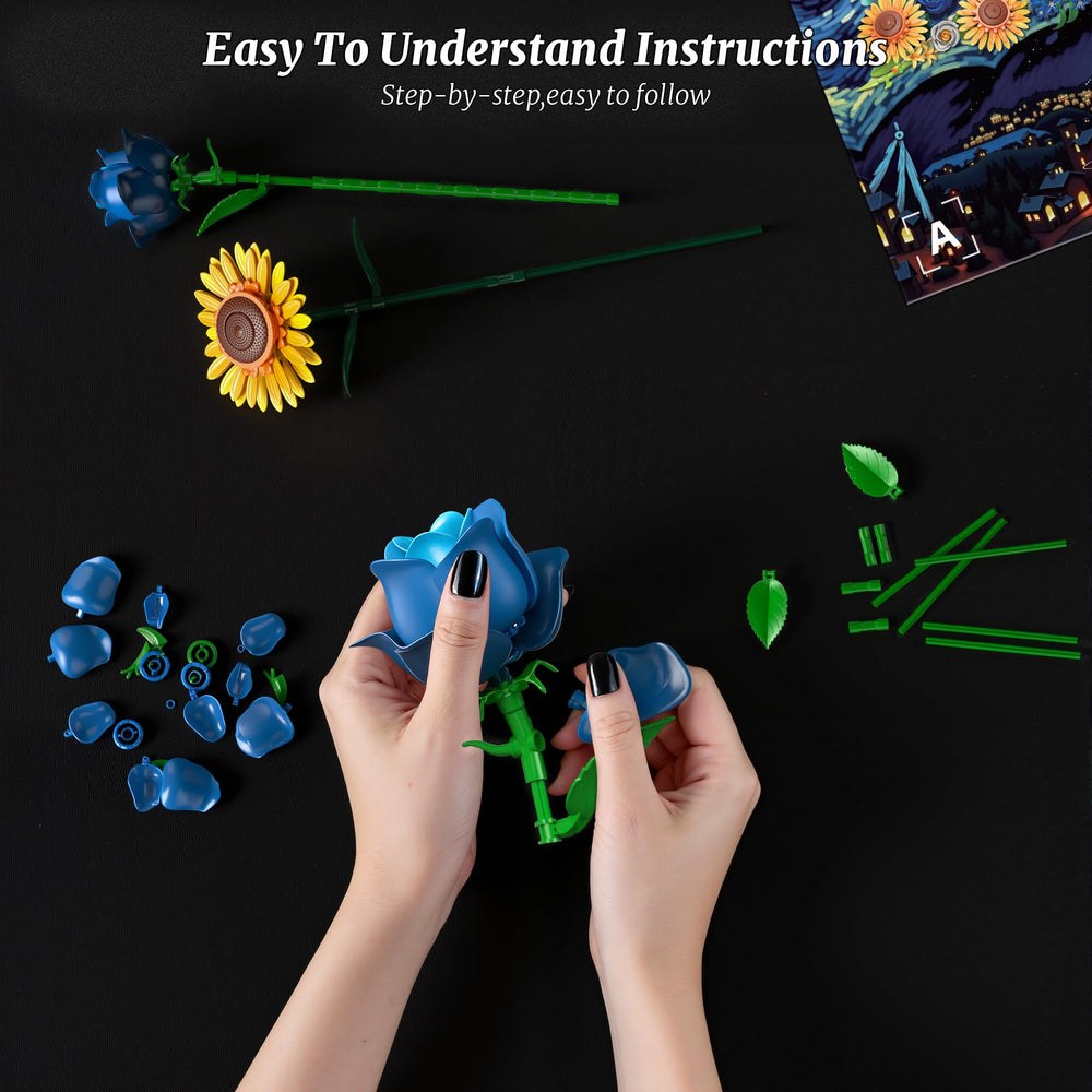 Teefrye DIY flower design encourages relaxing hands-on creativity.