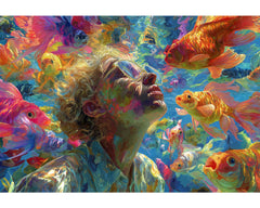 Teemosreal Ocean of Inspiration puzzle front cover with vibrant artwork for immersive assembly.