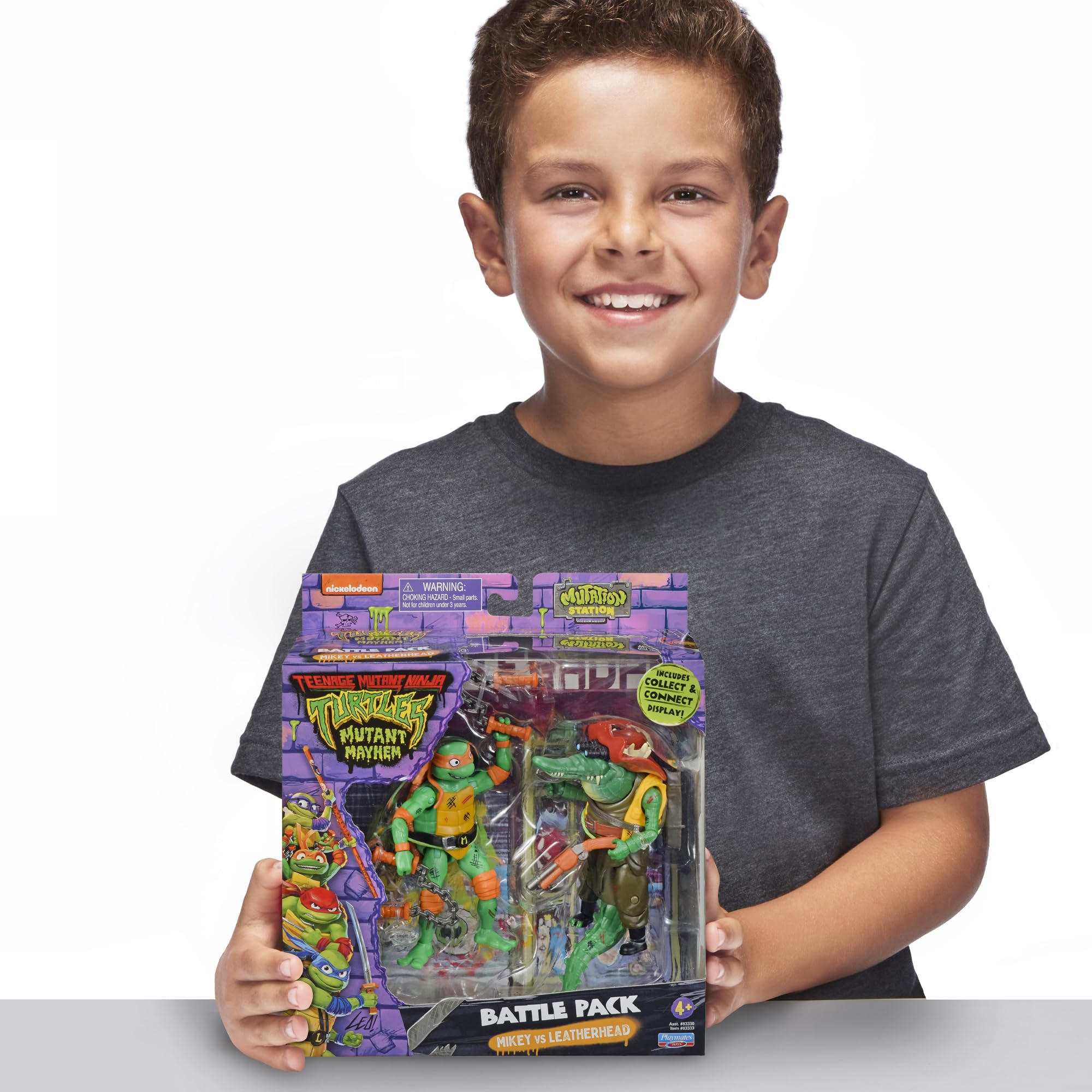 TMNT Michelangelo vs Leatherhead collectible pack for fans