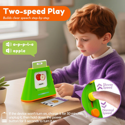 Teeniewins dual-speed play mode adapts to beginner and advanced learners.