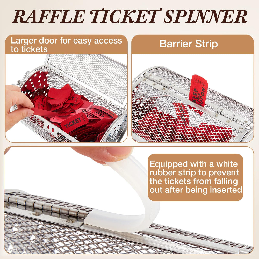 Teenyyou raffle drum wide opening enables smooth ticket access