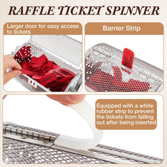 Teenyyou raffle drum wide opening enables smooth ticket access