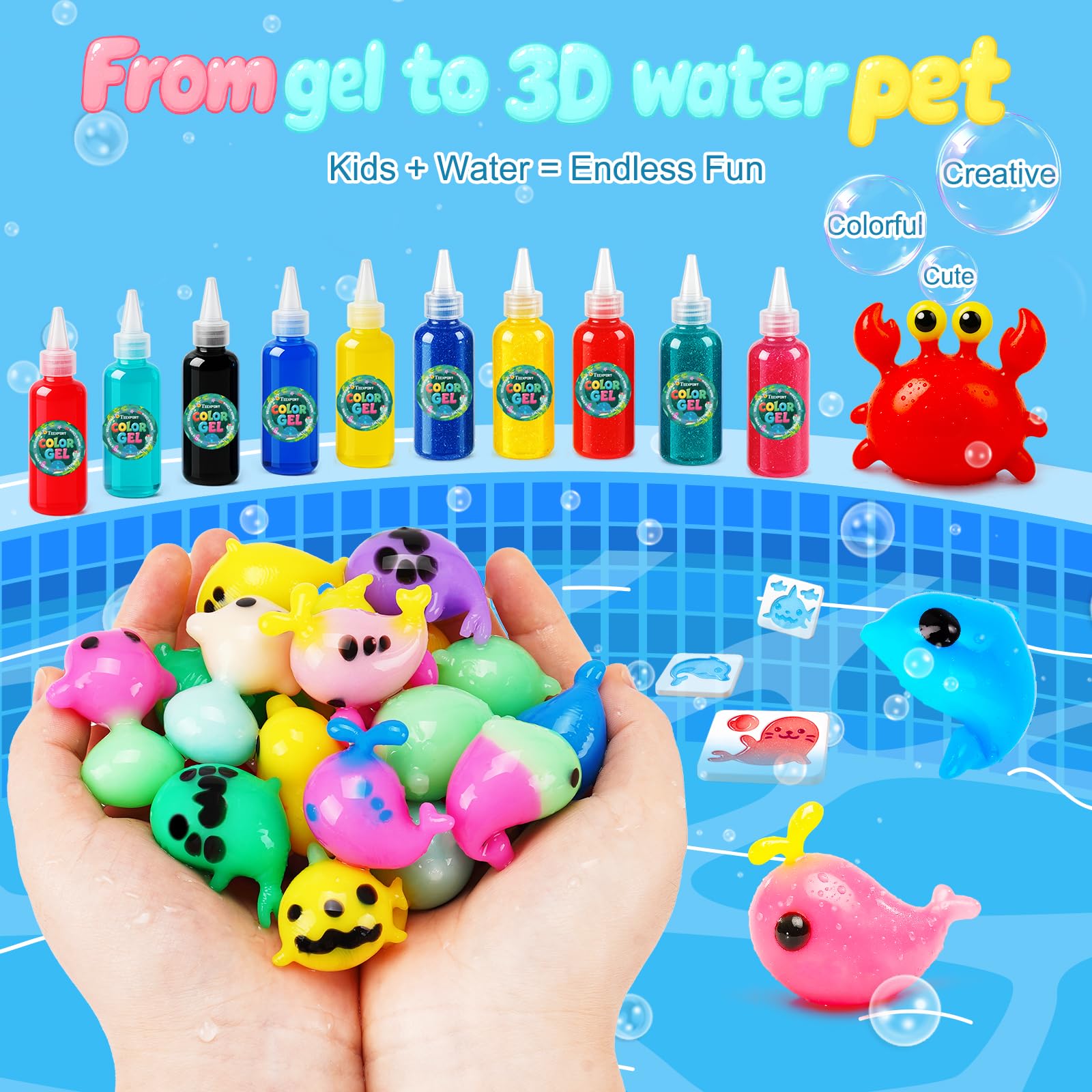 Teexpert Magic Water Elf Kit color gels inspire vibrant crafts and learning.