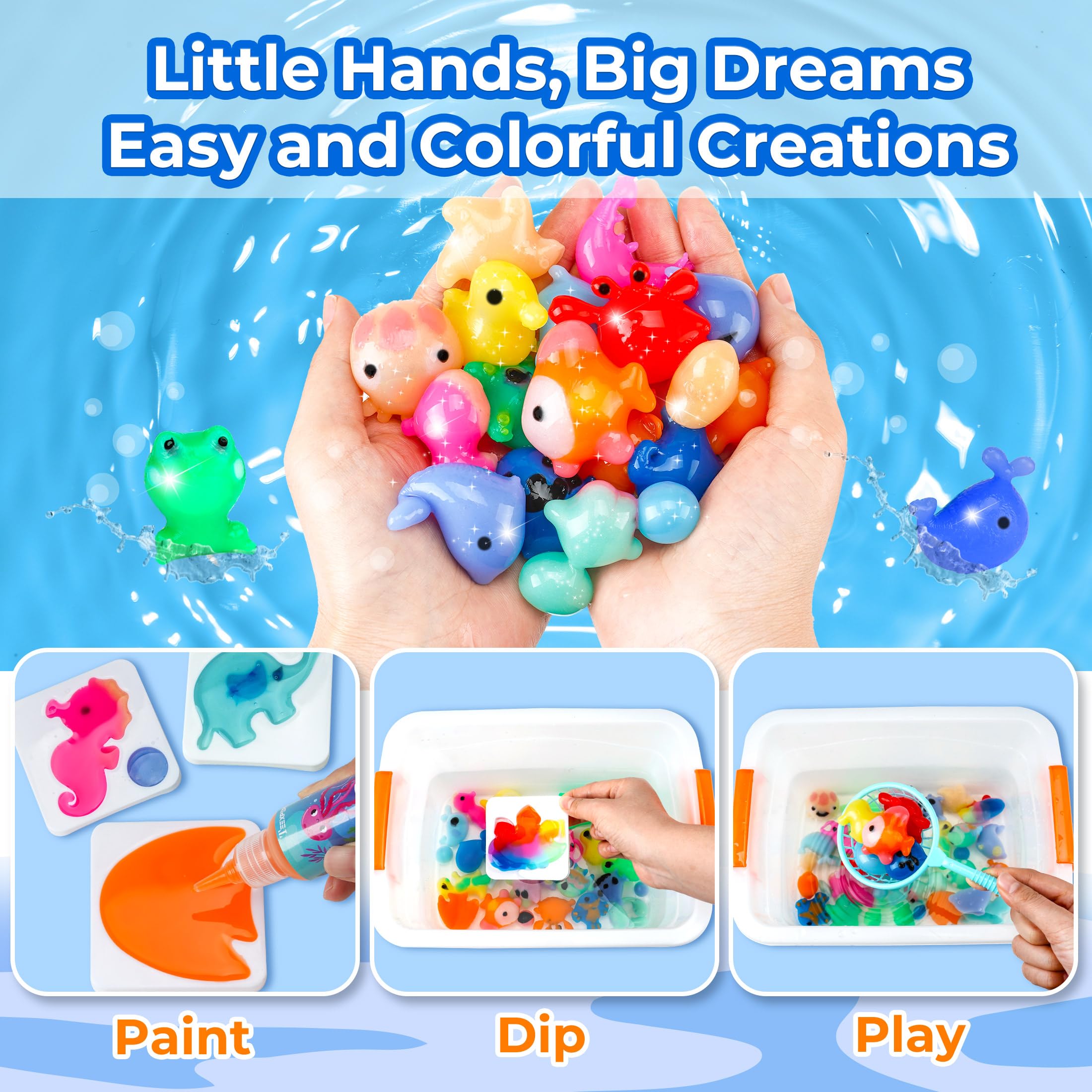 Teexpert color gel bottles offer vibrant hues for creative water gel art