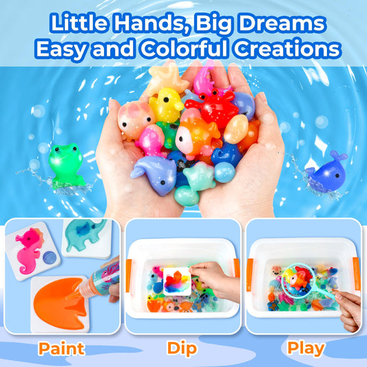 Teexpert color gel bottles offer vibrant hues for creative water gel art