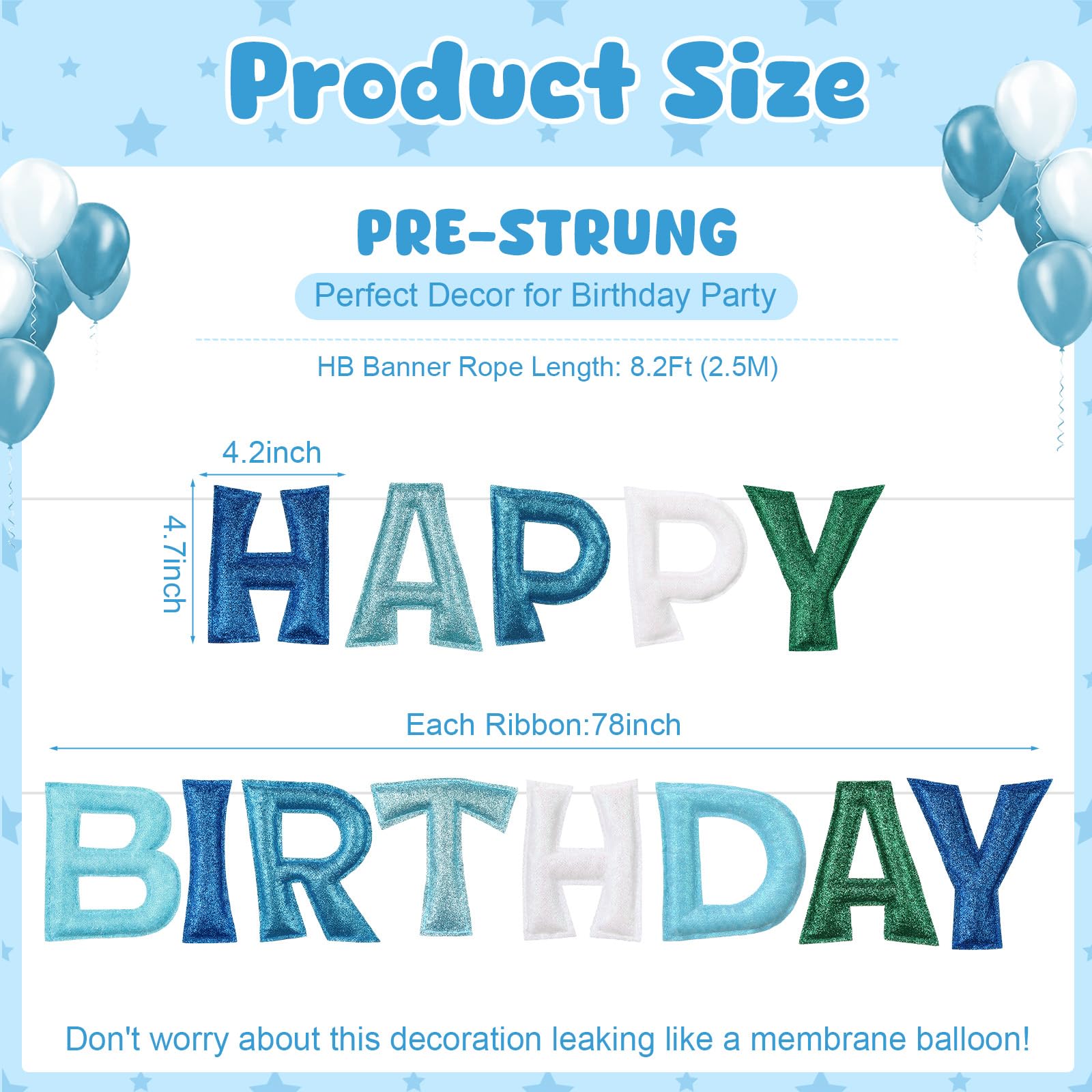 Tegeme rainbow birthday garland adds vibrant color to any celebration.