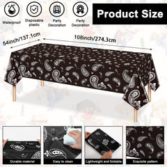 Tegeme bandana pennant banner adds cowboy vibes to decor.