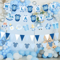 Tegeme blue card-sized banners for versatile mini displays.
