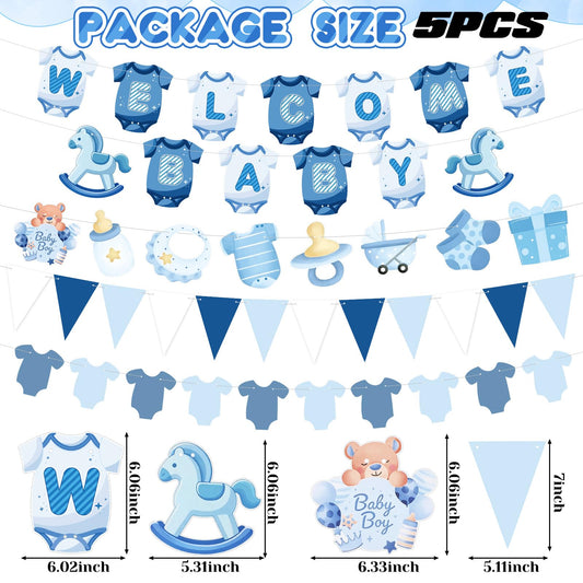 Tegeme blue preassembled banner speeds indoor outdoor setup for celebrations.