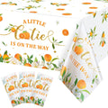 Tegeme Little Cutie tablecloth with orange pattern for citrus parties