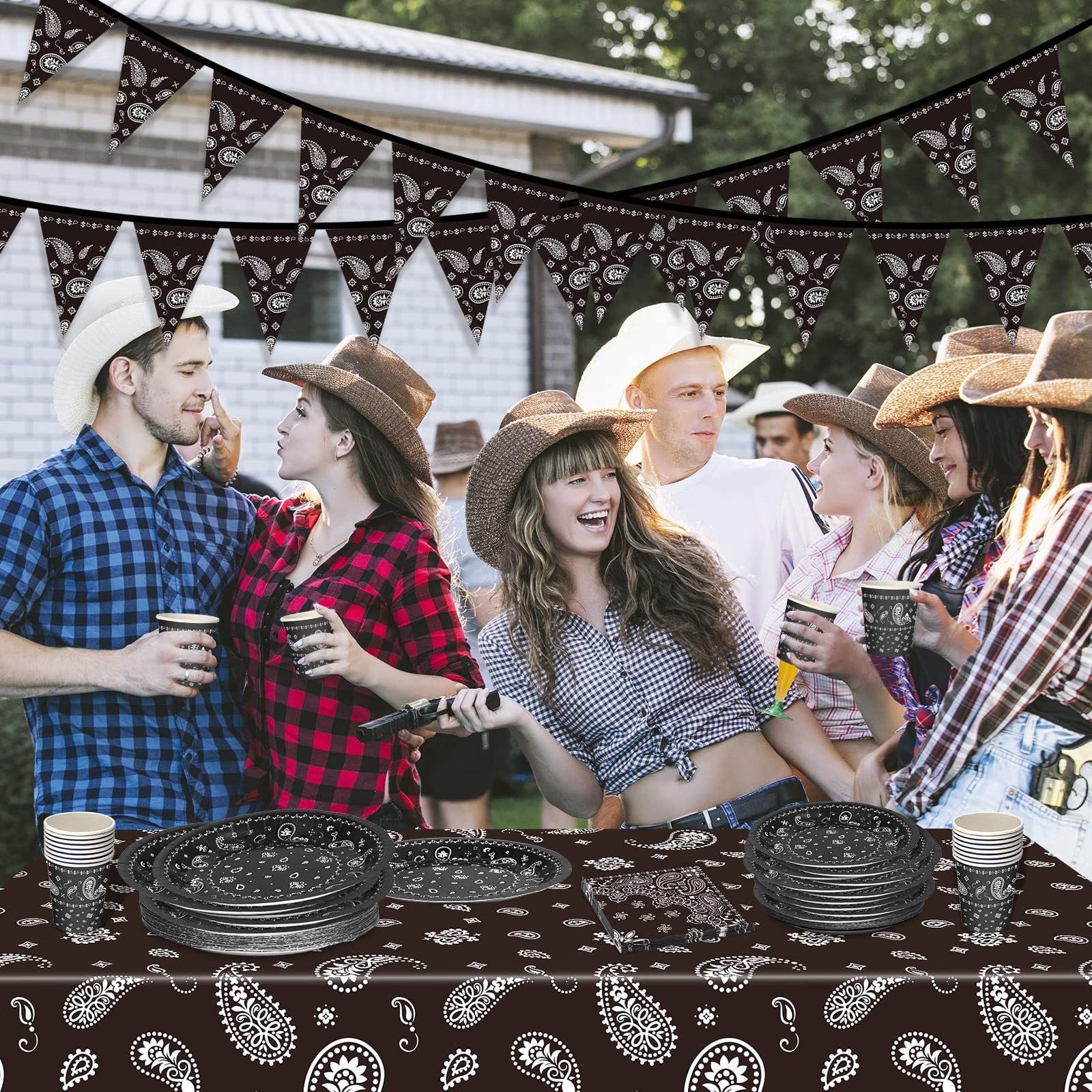Tegeme western party setup image showing cohesive decor and easy cleanup.