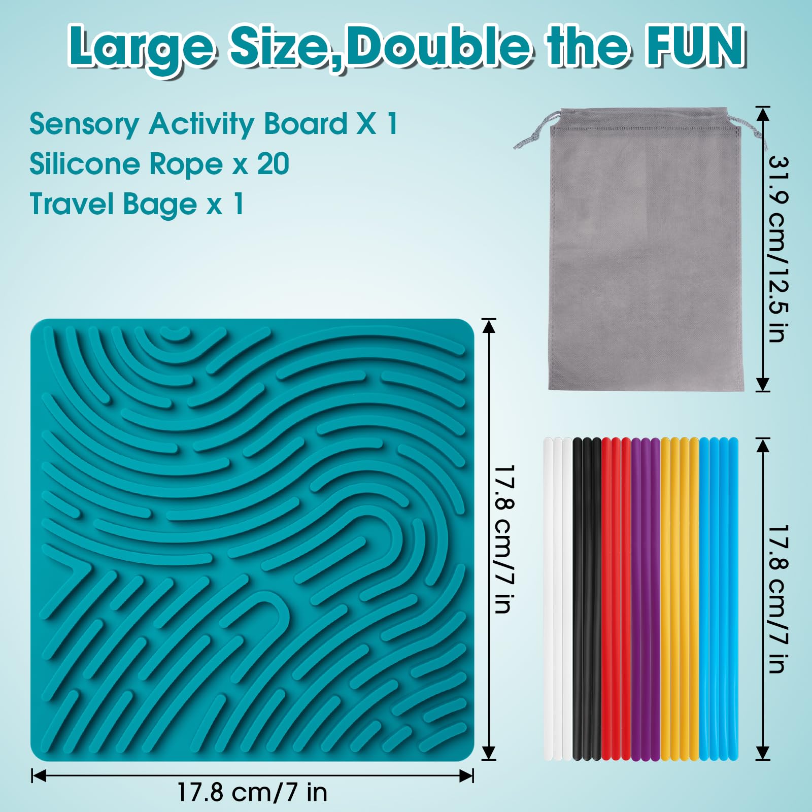 Teirdth easy-clean silicone surface simplifies cleanup after playtime.