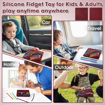 Teirdth quiet portable fidget-on-the-go for travel and meals.