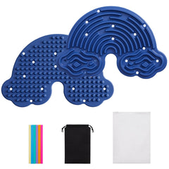 Teirdth sensory activity board dark blue overview promotes focus and calm exploration