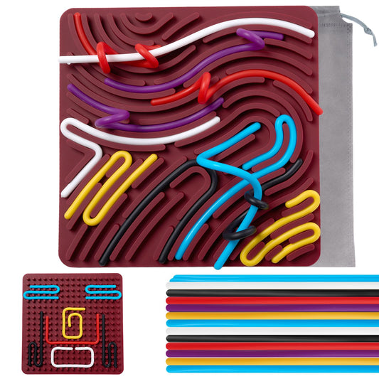 Teirdth Sensory Board with 20 strings promotes focus and calm during busy days.