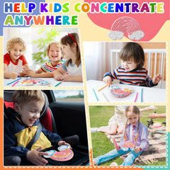 Teirdth Sensory Board bilateral coordination with looping bands supports problem-solving exploration.