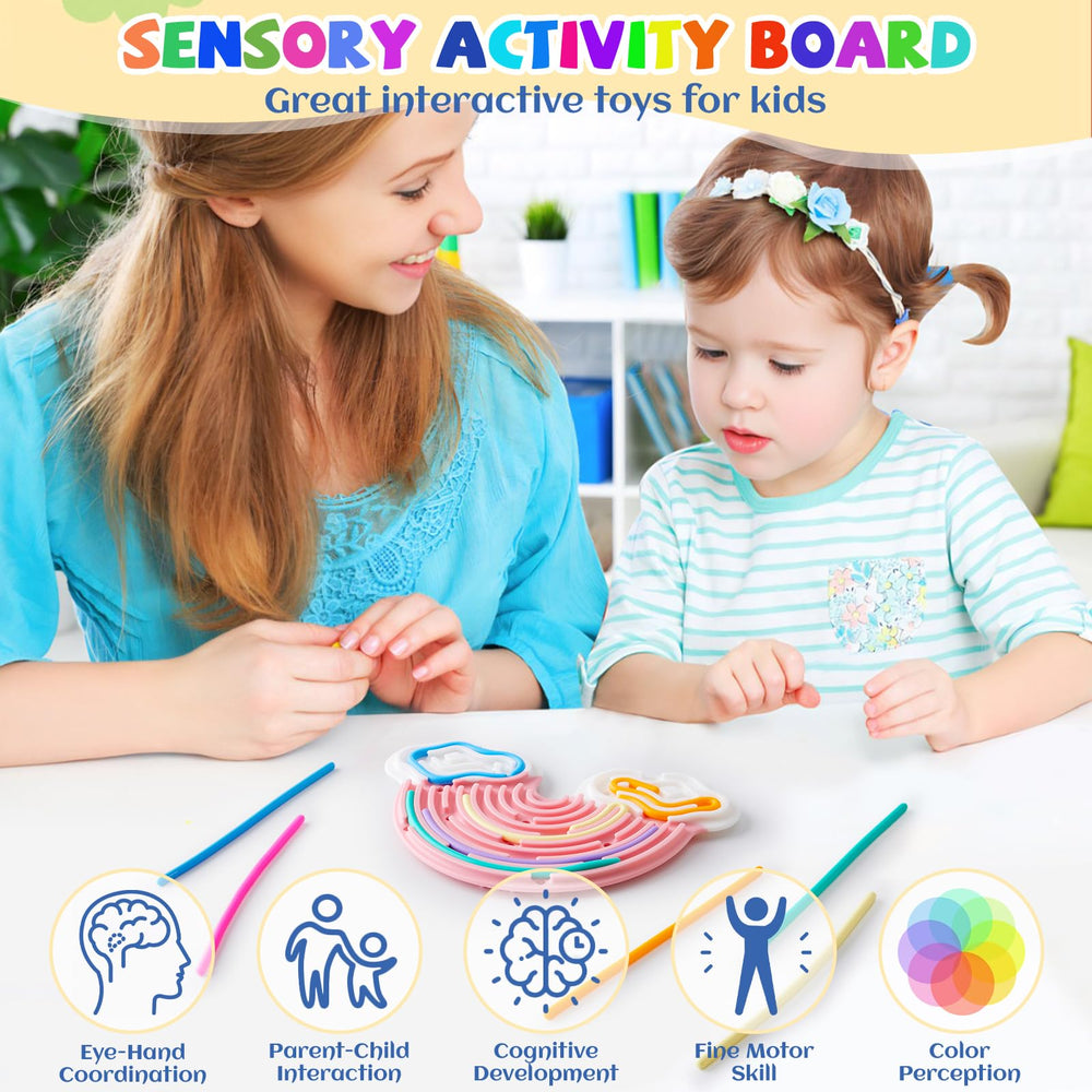 Teirdth Sensory Activity Board travel bag keeps quiet, portable play anywhere.