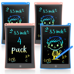 TEKFUN 4 Pack LCD Writing Tablet for kids, ideal for doodling on the go.